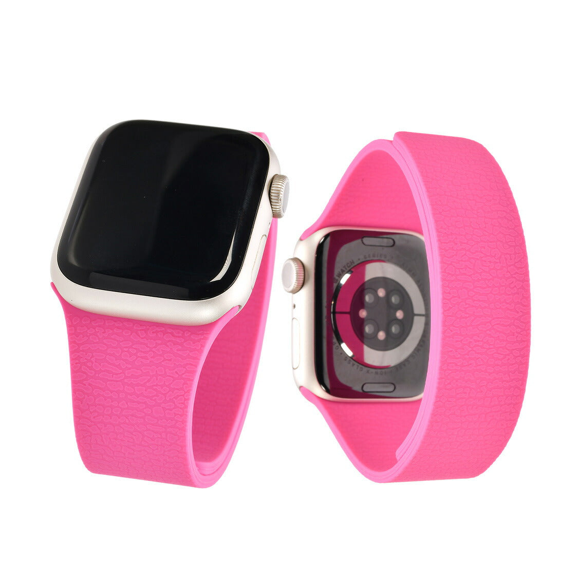【シリーズ11・SE3対応】マグネットで簡単着脱 Apple Watch(アップルウォッチ)バンド シリコン 金属アレルギー対応 | スムーシー