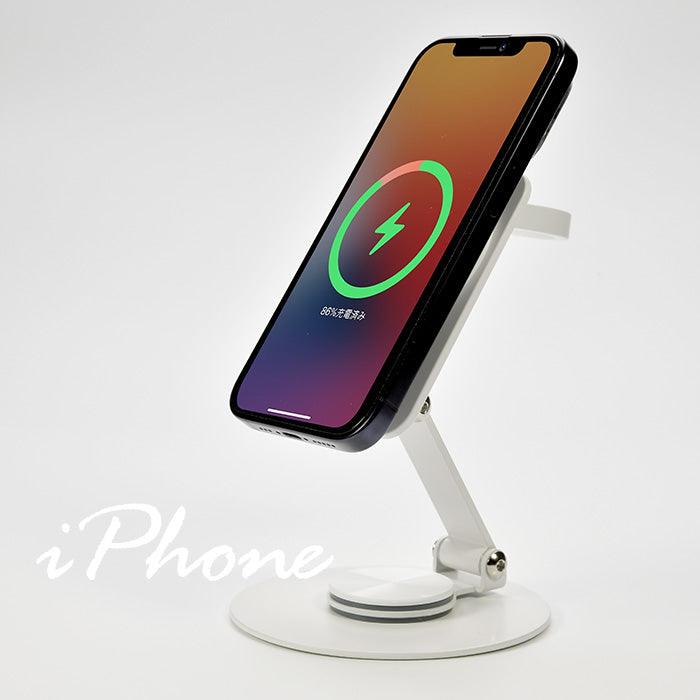iPhone Apple Watch AirPods 3in1 充電 スタンド マグセーフ充電器 急速充電 ワイヤレス アイフォン アップルウォッチ エアーポッズ | スタンドチャージャーコンパクト