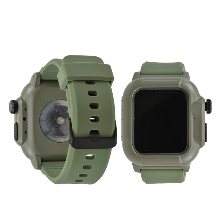 AppleWatch ( アップルウォッチ ) バンド スポーツ アウトドア おすすめ シリコン 一体型 ベルト 40mm 44mm |タフネス スポーツ