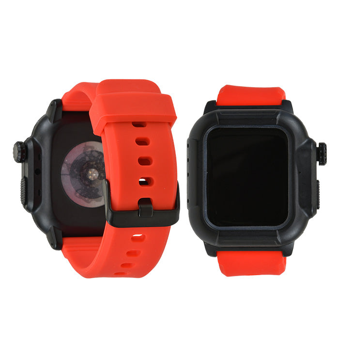 AppleWatch ( アップルウォッチ ) バンド スポーツ アウトドア おすすめ シリコン 一体型 ベルト 40mm 44mm |タフネス スポーツ