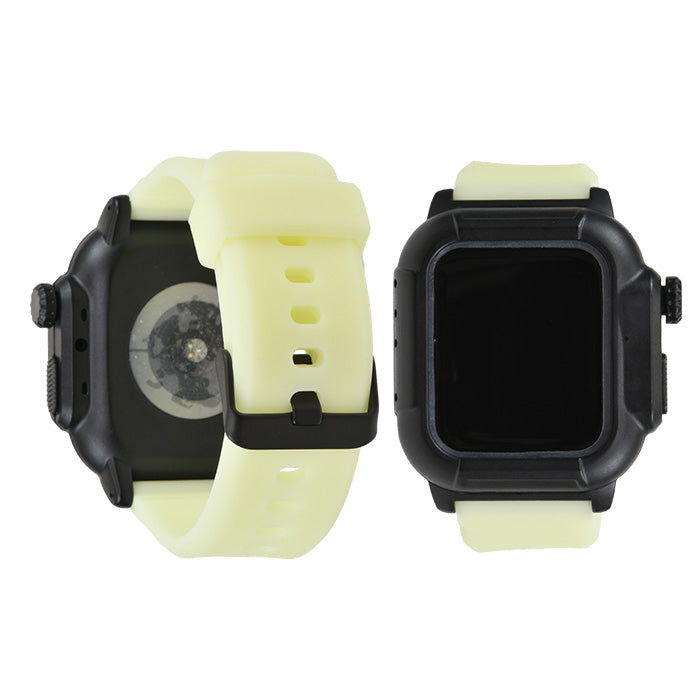 AppleWatch ( アップルウォッチ ) バンド スポーツ アウトドア おすすめ シリコン 一体型 ベルト 40mm 44mm |タフネス スポーツ