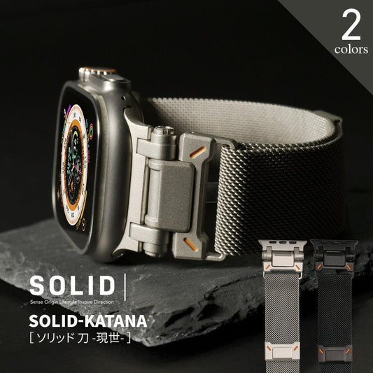 ステンレス メッシュ バンド アップルウォッチ Apple Watch 用  マグネットタイプ サイズ調整自由 メンズ 男性 人気 ウォッチバンド(42mm・41mm・40mm/ 49mm・46mm・45mm・44mm) りんご堂