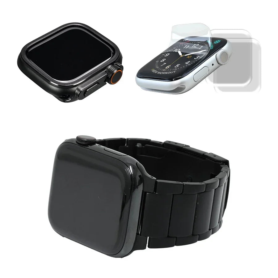【シリーズ11・SE3・Ultra3対応】 Ultra風ケース 頑丈でかっこいい Apple Watch カバー ケース メンズ ・ 男性 におすすめ 46mm 49mm | ウルトラケース