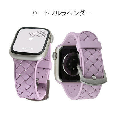 【Apple Watch バンド 41/40/38mm】シリコンバンド (薄紫色、パープル、ピンク) for Apple Watch SE(第2/1世代)/Series9/8/7/6/5/4/3/2/1
