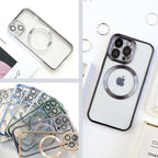 キラッと かわいい 透明 クリア iPhone ケース 韓国 大人可愛い 大人っぽい 推し活   | クリアマグセーフケース りんご堂