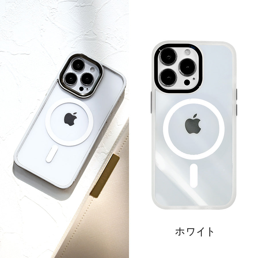 iPhone 16 ケース MagSafe 対応 iPhone 16 Pro マグセーフ iphone 16 Plus アイフォン 16 クリアケース iphone 16 Promax ワイヤレス 充電対応 マグセーフ マグネット式 スマホケース 軽量 透明 ケース 大人かわいい 押し活 MagSafe対応 おしゃれ カメラレンズ保護　15　14　13　12 かわいい 大人可愛い 淡色 ホワイト 白