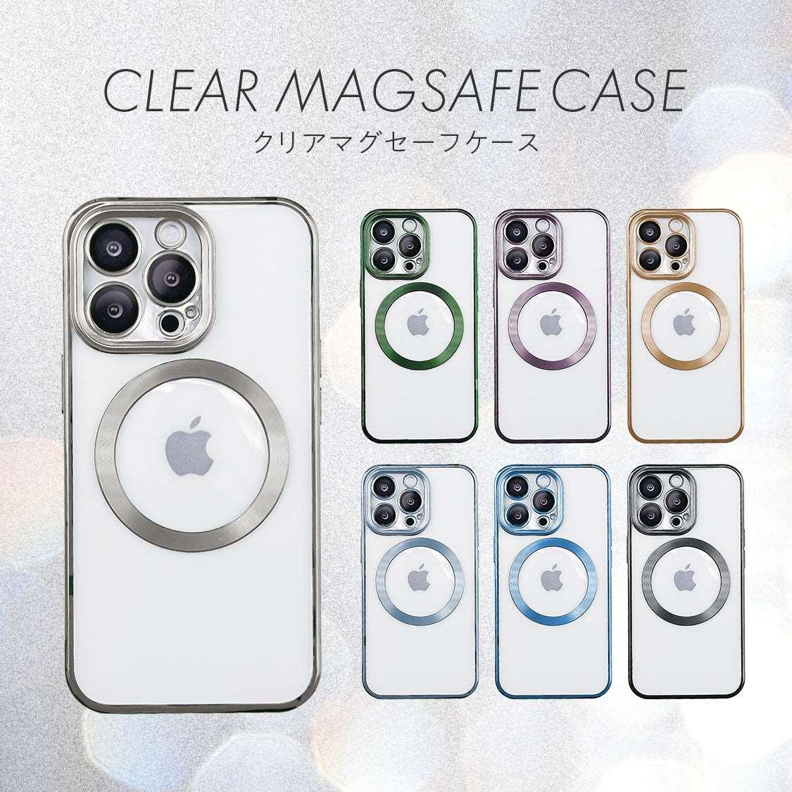 キラッと かわいい 透明 クリア iPhone ケース 韓国 大人可愛い 大人っぽい 推し活   | クリアマグセーフケース りんご堂