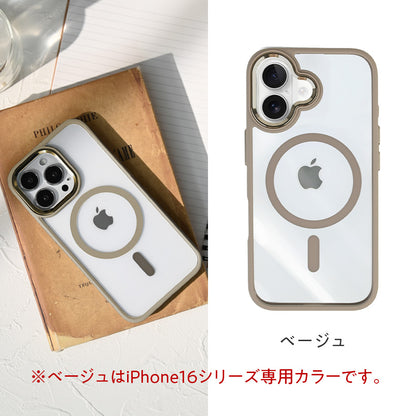 iPhone 16 ケース MagSafe 対応 iPhone 16 Pro マグセーフ iphone 16 Plus アイフォン 16 クリアケース iphone 16 Promax ワイヤレス 充電対応 マグセーフ マグネット式 スマホケース 軽量 透明 ケース 大人かわいい 押し活 MagSafe対応 おしゃれ カメラレンズ保護　15　14　13　12 かわいい 大人可愛い 淡色 ベージュ