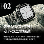 アップルウォッチ バンド ステンレス メタル 高級｜ SOLID クロノス