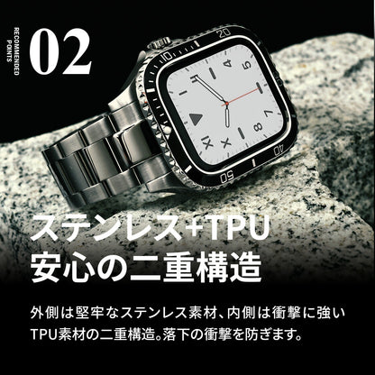 ソリッド クロノス｜ステンレス&TPU素材の高級一体型Apple Watch（アップルウォッチ）バンド