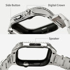 アップルウォッチ バンド ステンレス メタル 高級｜ SOLID クロノス