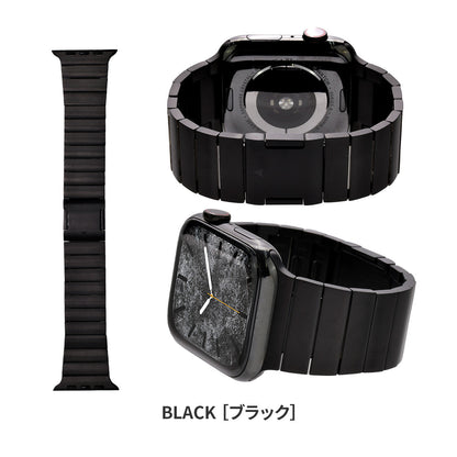 マグネットで簡易調整のapplewatch アップルウォッチ バンドメンズ 42mm/44mm/45mm/49mm/applewatchAppleWatchSeries9/SE/8/7/6/5/4/ULTRA2/ULTRA 対応メンズかっこいいおしゃれなアップルウォッチバンドapplewatchアクセサリー(42mm/44mm/45mm/49mm/)| ソリッドエース｜ブラック　黒