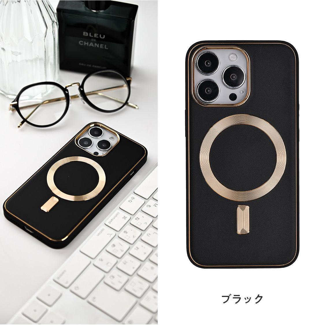 女性におすすめ 大人っぽ おしゃれ iPhone レザー ケース  12 13 14 pro plus promax 【 マグセーフ 対応 】 | レザーマグセーフケース