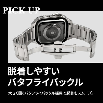 ソリッド クロノス｜ステンレス&TPU素材の高級一体型Apple Watch（アップルウォッチ）バンド