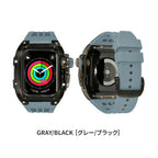 一体型 アップルウォッチ バンド メンズ  衝撃 防水 ベルト Apple Watch band 【シリーズ11・SE3・Ultra3対応】｜ソリッドスケルトン