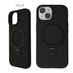 iPhone 17 17 Air 17 Pro 17 Pro Max  対応 縦置き 横置き MagSafe リング付き iPhone ケース パステル 淡色 かわいい  レディース パステル  12 13 14 15 16 ｜スムースシリコンマグセーフ 縦置き ブラック 黒