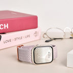 apple watch バンド 蒸れない 蒸れにくい 着画 かぶれにくい 通気性 肌に優しい 編み込み アップル ウォッチ カバー バンド ナイロン 伸縮性 金属アレルギー 腕時計ベルト 男女兼用 女性 男性 人気 ユニセックス スポーツ ジム りんご堂 ファブリックバンド  くすみ ピンク