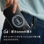 スマホ リング スタンド  MagSafe対応 両面磁石 マグセーフ 360°  薄型｜ボースリング