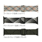 apple watch バンド 蒸れない かぶれにくい 通気性 肌に優しい 編み込み アップル ウォッチ カバー バンド ナイロン 伸縮性 金属アレルギー 腕時計ベルト 男女兼用 女性 男性 人気 ユニセックス スポーツ ジム りんご堂 ファブリックバンド カラー画像31枚目
