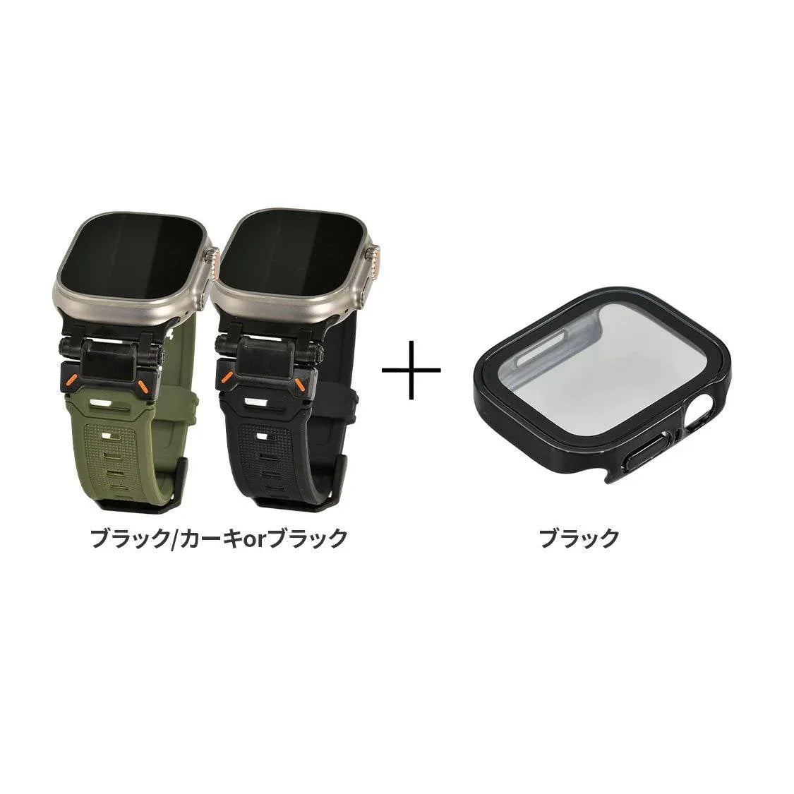 アップルウォッチ バンド apple watch ベルト レザー TPU 高級 45mm 44mm  42mm 46mm 49mm 男性 オシャレ かっこいい 耐水性 伸縮性 耐衝撃性 シリーズ 10 9 8 7 se 6 5 4 3 2 1 カジュアル アウトドア ｜オリーブ カーキ 緑 グリーン