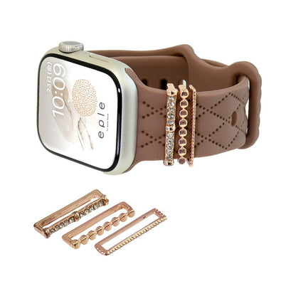 アップルウォッチ チャーム かわいい バンド アクセサリー AppleWatch ウルトラ 10 9 8 7 6 SE 5 4 3 2 1 おしゃれ ゴールド シルバー | アクセサリー チャーム