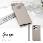 iPhone17ケース iPhone17Proケース iPhone15ケース iPhone15Proケース iPhone16ケース iPhone16Proケース  iphoneケース スマホケース 手帳型 カード 収納 マグネット MagSafe マグセーフ シンプル レザー 革 アイフォン くすみ かわいい 高見え レディース りんご堂 アフィーノ グレー