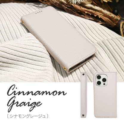 iPhone15Pro【しっとり可愛い】シリーズ対応 手帳型 iPhoneケース MagSafe対応  くすみ |りんご堂 アフィーノ