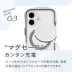 ぷくっとかわいい クリア iPhone ケース 対衝撃 エアー クッション TPU 写真が挟める 推し活 iPhone16 Pro  | Airfeel（エアフィール）