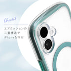 iPhone16 Pro iPhone 16 ケース カバー クリア ソフトケース TPU 耐衝撃吸収 クリア ウェーブ 写真が挟める チェキ トレカ 推し活 オタ活 アイフォン スマホケース りんご堂 Airfeel エアフィール 空気 かわいい ぷっくり 丸い 角 MagSafe マグセーフ