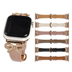 【キラキラリボン】AppleWatch バンド レディース レザー 可愛い くすみ｜ange （アンジェ）