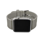 AppleWatch （ アップルウォッチ ） シリコン バンド 洗える 柔らかい スポーツ ジム キャンプ アウトドア カジュアル  スタイリッシュ ビジネス 男性 シンプル 38 40 41 42 44 45 mm | ライフィット グレー 灰色