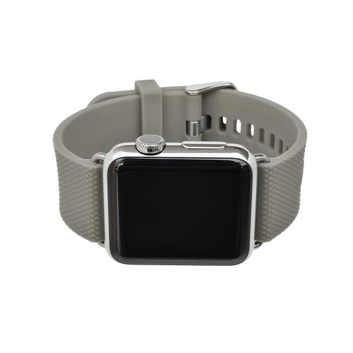 AppleWatch （ アップルウォッチ ） シリコン バンド 洗える 柔らかい スポーツ ジム キャンプ アウトドア カジュアル  スタイリッシュ ビジネス 男性 シンプル 38 40 41 42 44 45 mm | ライフィット グレー 灰色
