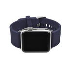 AppleWatch （ アップルウォッチ ） シリコン バンド 洗える 柔らかい スポーツ ジム キャンプ アウトドア カジュアル  スタイリッシュ ビジネス 男性 シンプル 38 40 41 42 44 45 mm | ライフィット ネイビー 紺