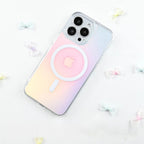 iPhoneケース オーロラ マグセーフ iPhone 16 ケース iPhone 15 ケース　iPhone14 ケース iPhone13ケースiPhone12ケースiPhone12miniケースiPhoneXRXS11ProMaxiPhone8ケース かわいい クリア 透明 ミラーケース鏡面鏡おしゃれかわいい大人可愛い背面ミラーグラデーション韓国SE2第2世代 MagSafe マグセーフケース ピンク 薄紫　MagSafe