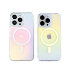 オーロラ MagSafe iPhone ケース ｜iPhone 16 15 14 13  クリア マット 優しく ゆめかわいいスマホケース