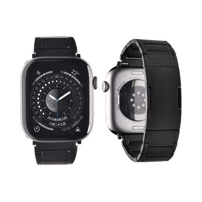 アップルウォッチ バンド ベルト チタン チタニウム 42(series10)/41/40/38mm兼用/49/46/45/44/42(series1.2.3)兼用 高級 applewatchメンズ applewatchバンド  軽い 錆びにくい 傷付きにくい りんご堂 アクシス 黒