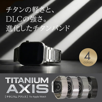 アップルウォッチ バンド ベルト チタン チタニウム 42(series10)/41/40/38mm兼用/49/46/45/44/42(series1.2.3)兼用 高級 applewatchメンズ applewatchバンド  軽い 錆びにくい 傷付きにくい りんご堂 アクシス 
