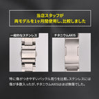 強く 傷が付きにくい 進化した Apple Watch チタン バンド 【シリーズ11・SE3・Ultra3対応】  | ソリッド チタニウム アクシス
