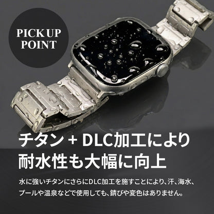 アップルウォッチ バンド ベルト チタン チタニウム 42(series10)/41/40/38mm兼用/49/46/45/44/42(series1.2.3)兼用 高級 applewatchメンズ applewatchバンド  軽い 錆びにくい 傷付きにくい りんご堂 アクシス