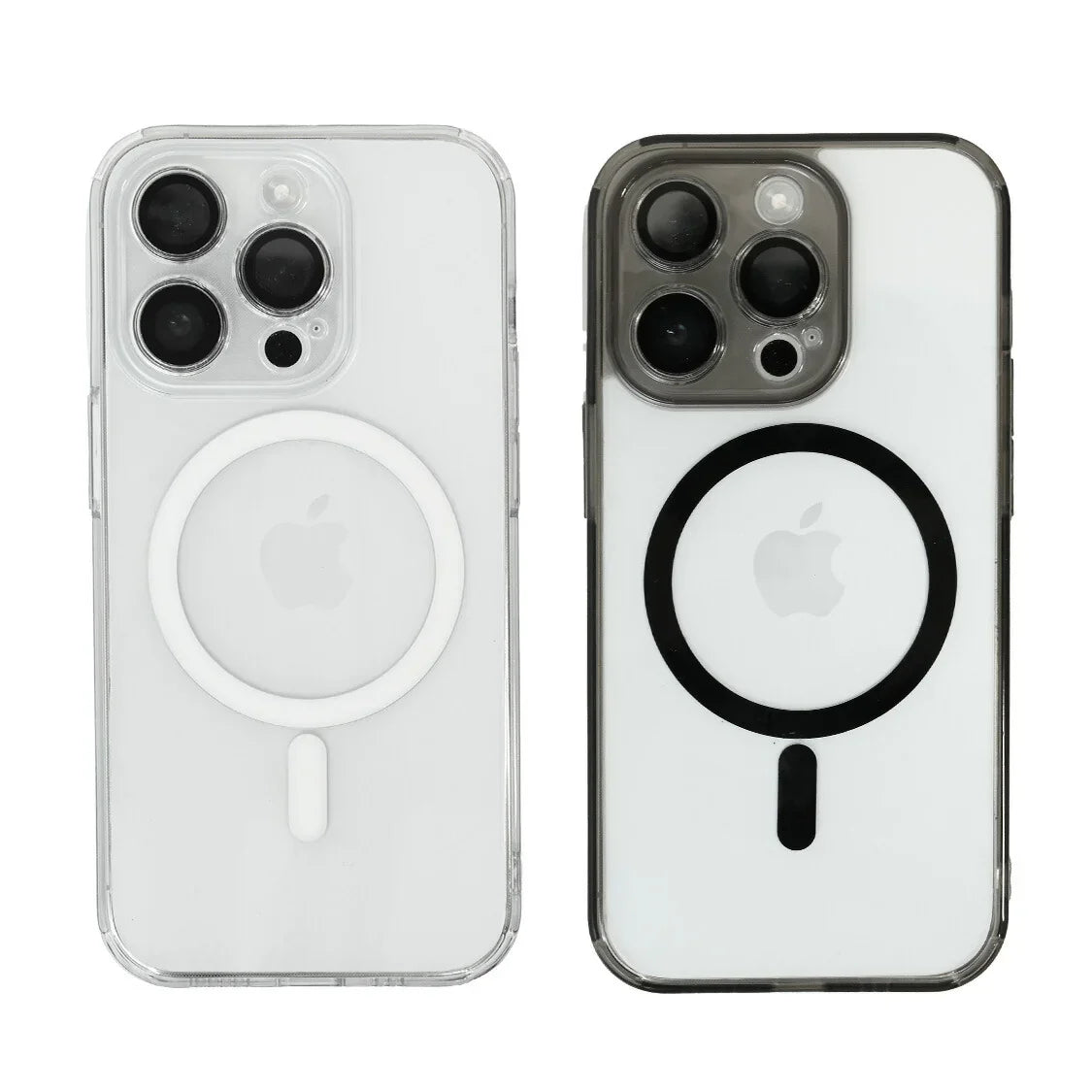 iPhone13 14 15 16 pro max plus ケース クリア 【 一体型 カメラ レンズ 保護 付き 】 透明 MagSafe 対応 強力磁石 頑丈 薄型 設計 ｜BCPケース