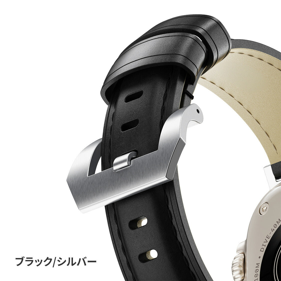 ソリッド クロムエクセル｜高級 本革ステンレスApple Watch（アップルウォッチ）バンド