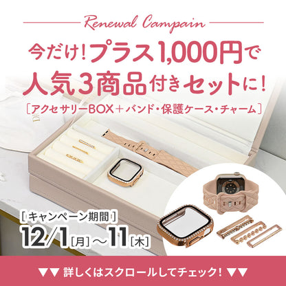 Apple Watch バンド ケース 等の 収納ボックス おしゃれ かわいい くすみ色｜アクセサリーボックス