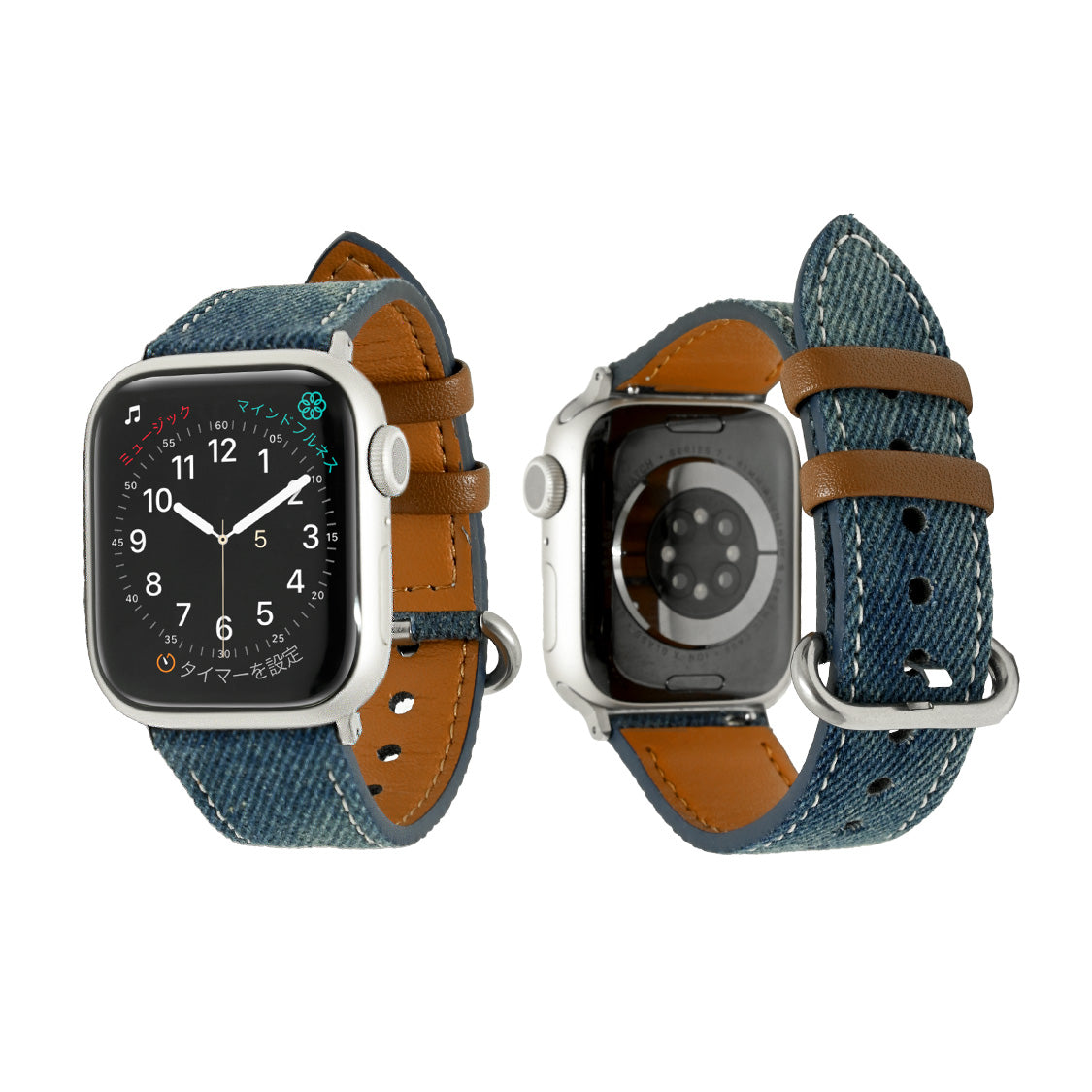 【デニムで魅せる】AppleWatch バンド レディース レザー  @カームデニム