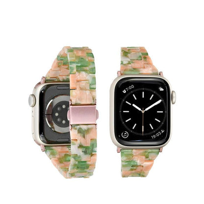 女性に人気なかわいい樹脂製のアップルウォッチバンド スリムなので手首が華奢に見える AppleWatch スリム樹脂製バンド レディース  | キャンディスリム