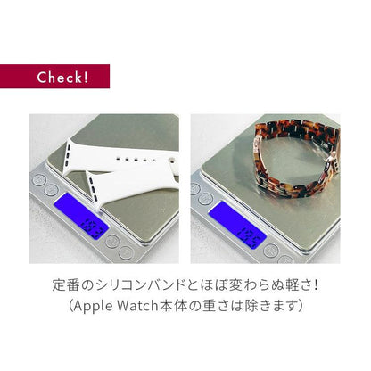 女性に人気なかわいい樹脂製のアップルウォッチバンド スリムなので手首が華奢に見える AppleWatch スリム樹脂製バンド レディース  | キャンディスリム