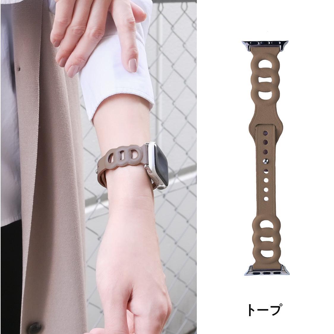 【シリーズ11・SE3対応】シェーヌ | AppleWatch（アップルウォッチ）レザーバンド
