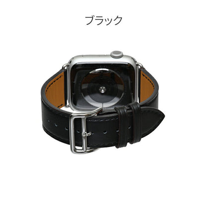 アップルウォッチ Apple watch バンド ベルト 42mm 44mm 45mm 革 本革レザー 男性 ブランド メンズ レディース 女性 人気｜りんご堂-ブラック・黒