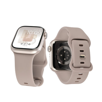 【シリーズ11・SE3対応】気取らず華やか シリコン スポーツ くすみ アップルウォッチバンド  かわいい Apple Watch 金属アレルギー ベルト | Cher シェール