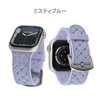 アップルウォッチ バンド シリコン かわいい パステル くすみ SE  | クロシェ