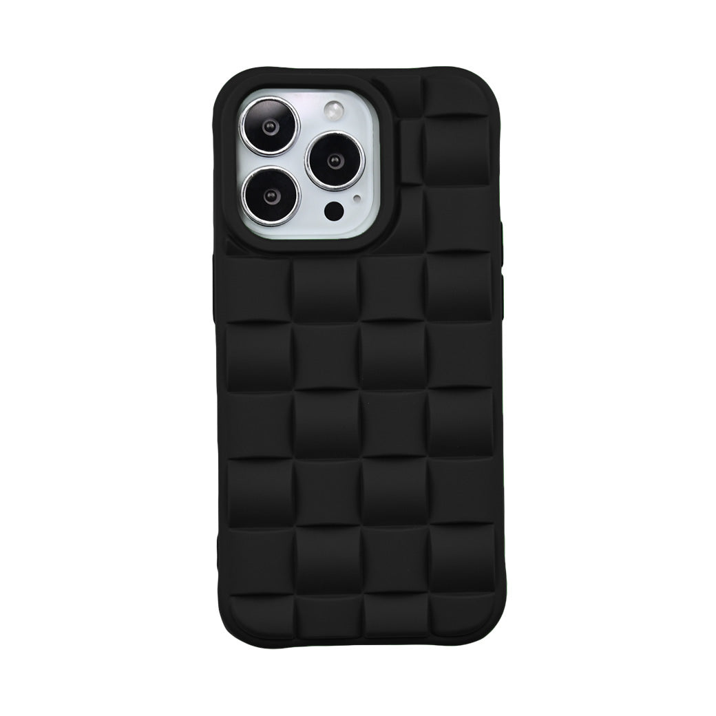 iPhoneケースバータイプシリコンブラック